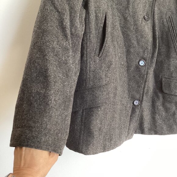 J. Crew Wool Blend Peacoat Gray Size Medium - Picture 3 of 8